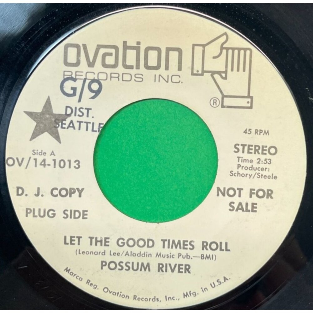 Possum River Let the Good Times Roll / Stand Up 45 Vinyl 70s Rock Promo Ovation